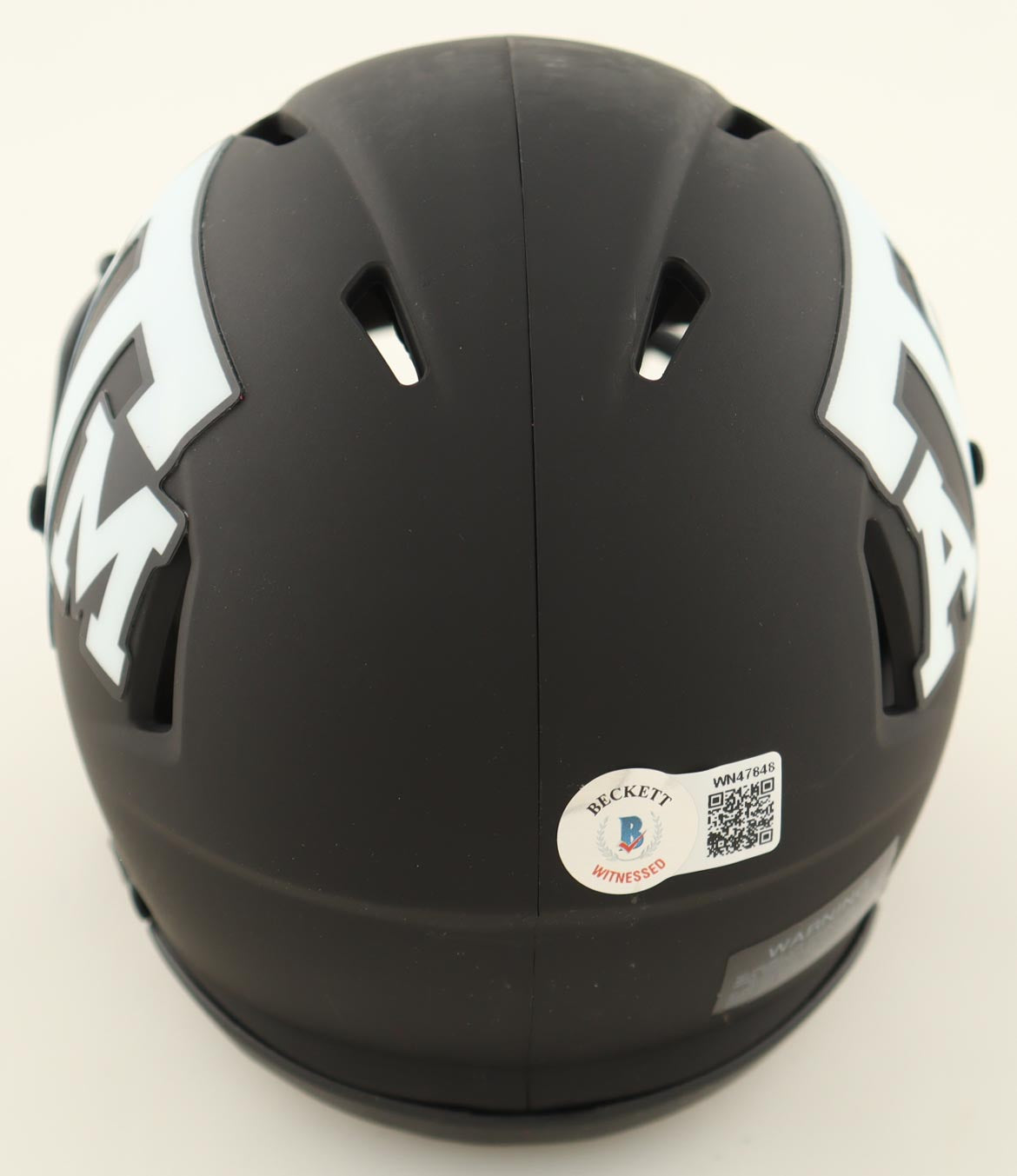 Isaiah Spiller Signed Texas A&M Aggies Eclipse Alternate Speed Mini Helmet (Beckett)