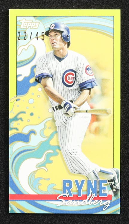 Ryne Sandberg 2022 Topps Rip Mini – Chartreuse - Card #MRIPRS — Serial Numbered 22/45