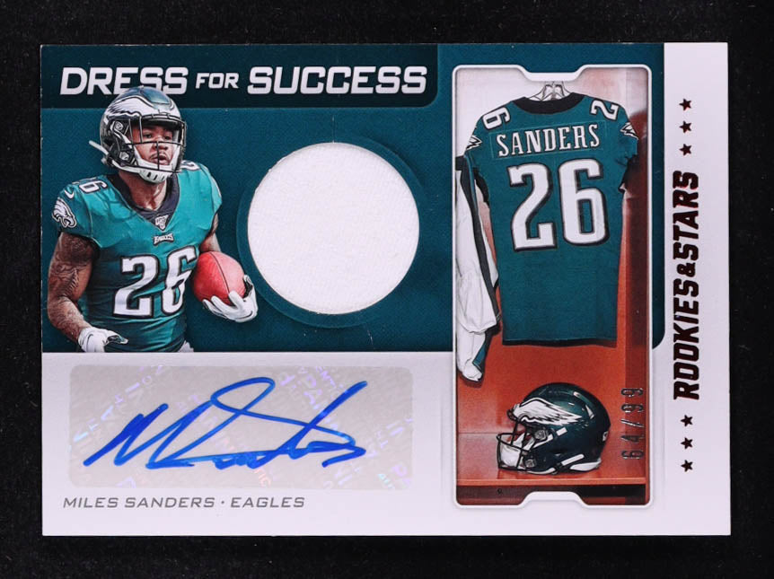 Miles Sanders 2019 Rookies and Stars Dress for Success Jersey Autographs #30 #64/99