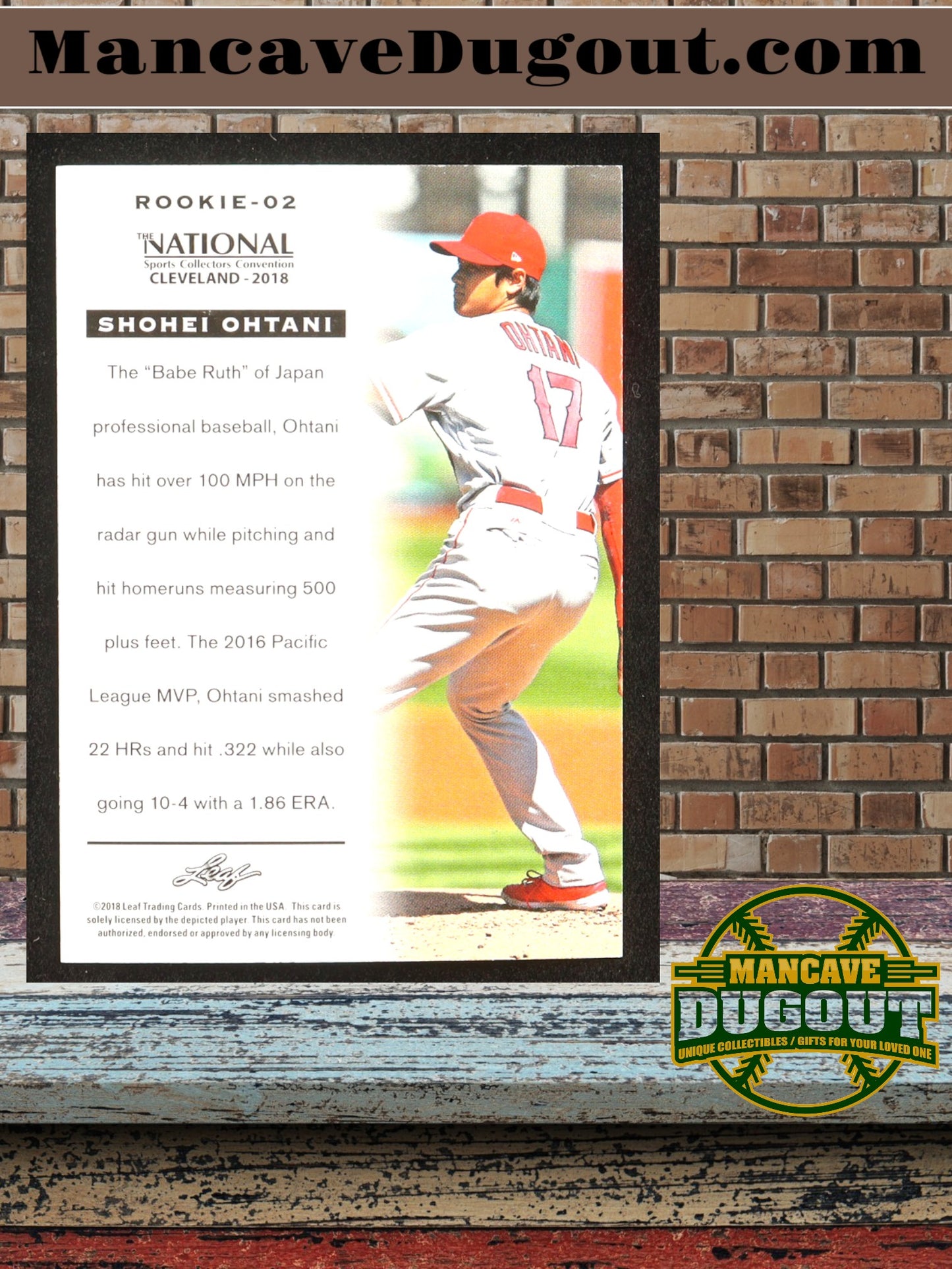 Shohei Ohtani – 2018 Leaf National Convention - #Rookie02 – Rookie Card (RC)