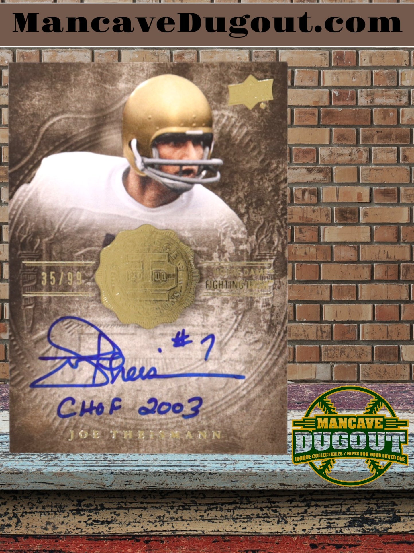 Joe Theismann 2011 Upper Deck College Legends Inscriptions #CIJT No. 35 of 99