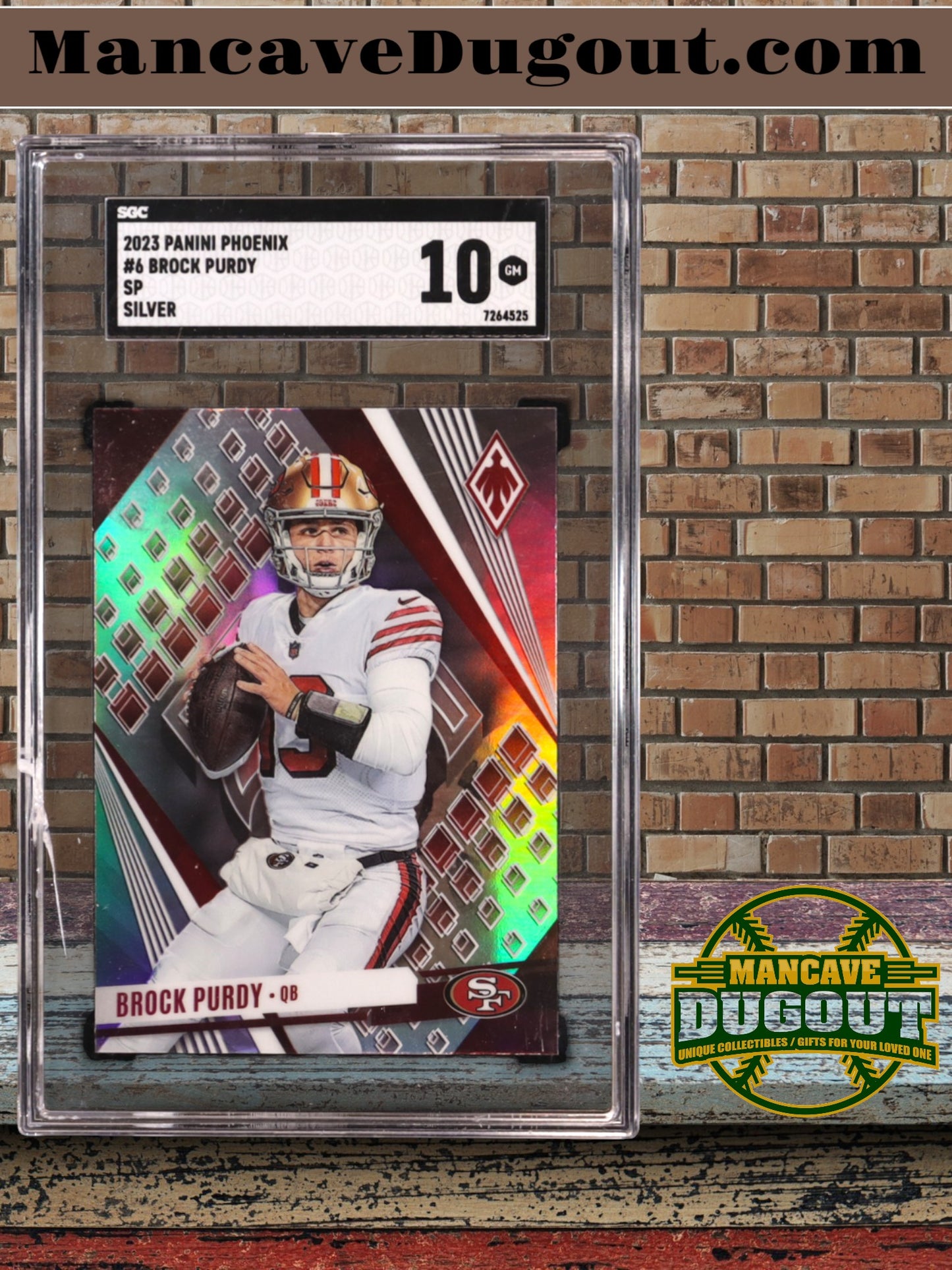 Brock Purdy 2023 Panini Phoenix - SP Silver – Card #6 - SGC 10 Gem Mint