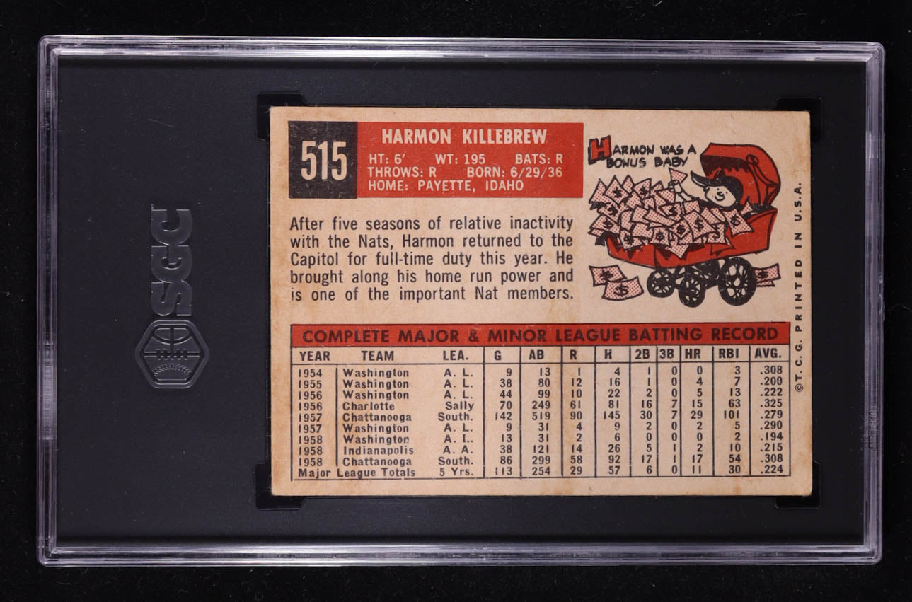 Harmon Killebrew 1959 Topps #515 - SGC 3 (VG)