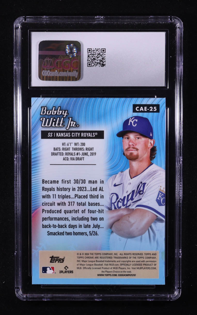 Bobby Witt Jr. – 2024 Topps Chrome All Etch #CAE25 - CGC 10 Pristine