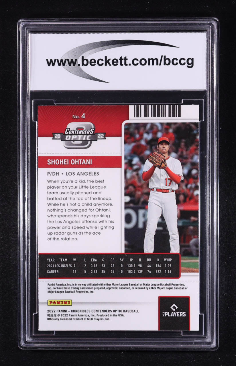 Shohei Ohtani 2022 Panini Chronicles Contenders Optic #4 – BCCG 10 Mint or Better