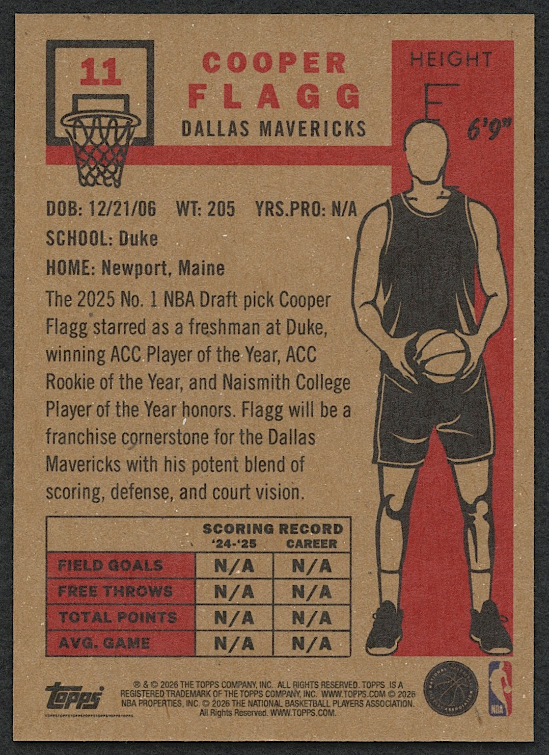 Cooper Flagg – 2025 26 Topps Living #11 RC
