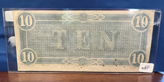 1864-Confederate 10-Bill