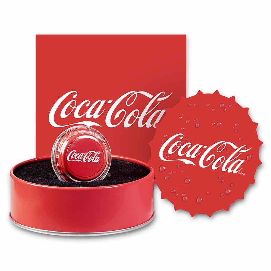 6-Gram Silver Bottle Caps-Coca-Cola
