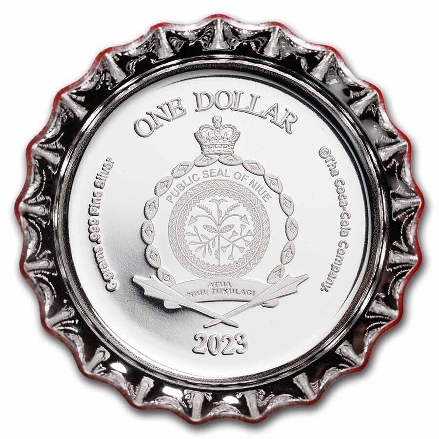 6-Gram Silver Bottle Caps-Coca-Cola