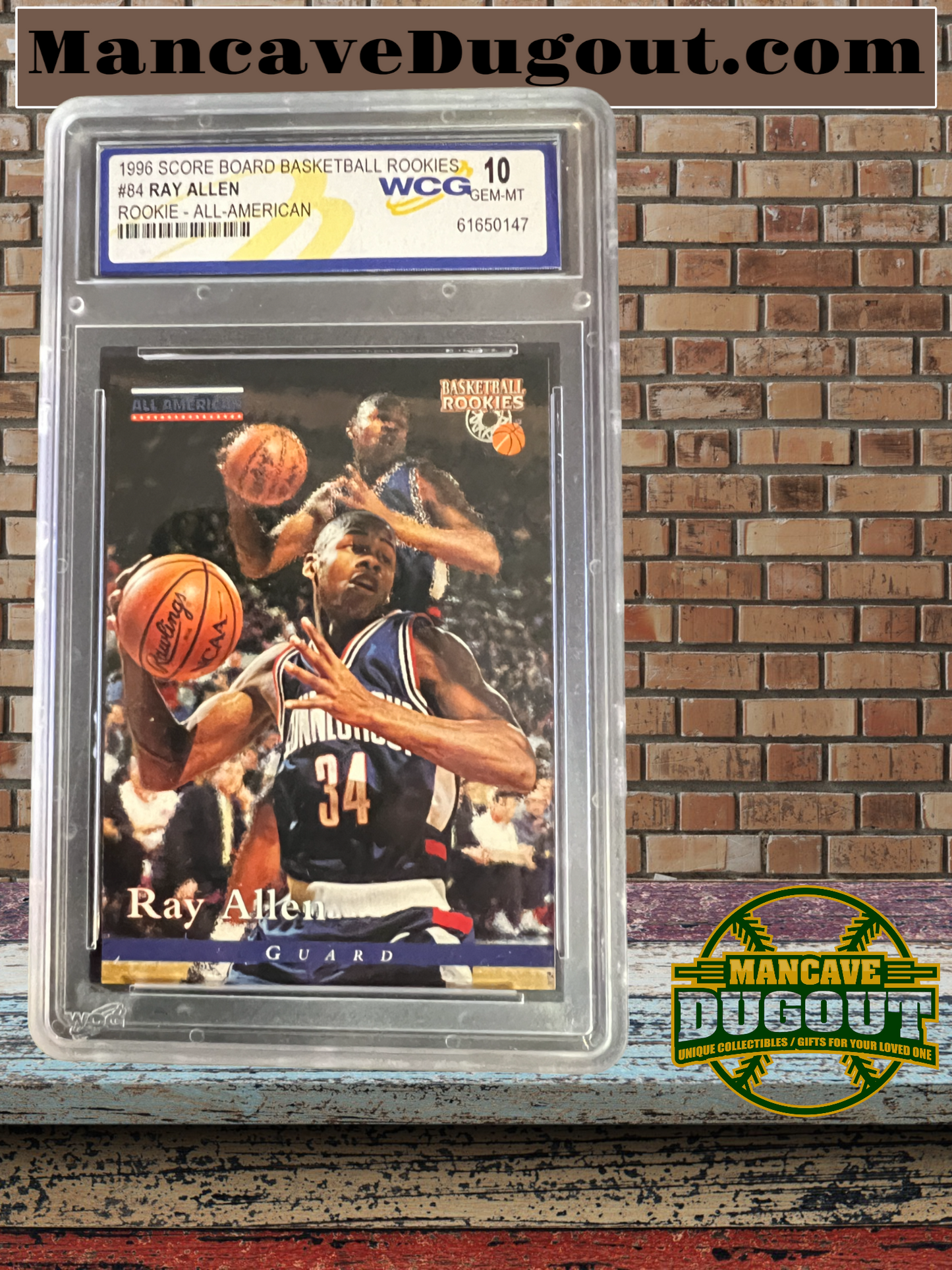 Ray Allen 1996 Scoreboard All-American Rookie Card (WCG 10)
