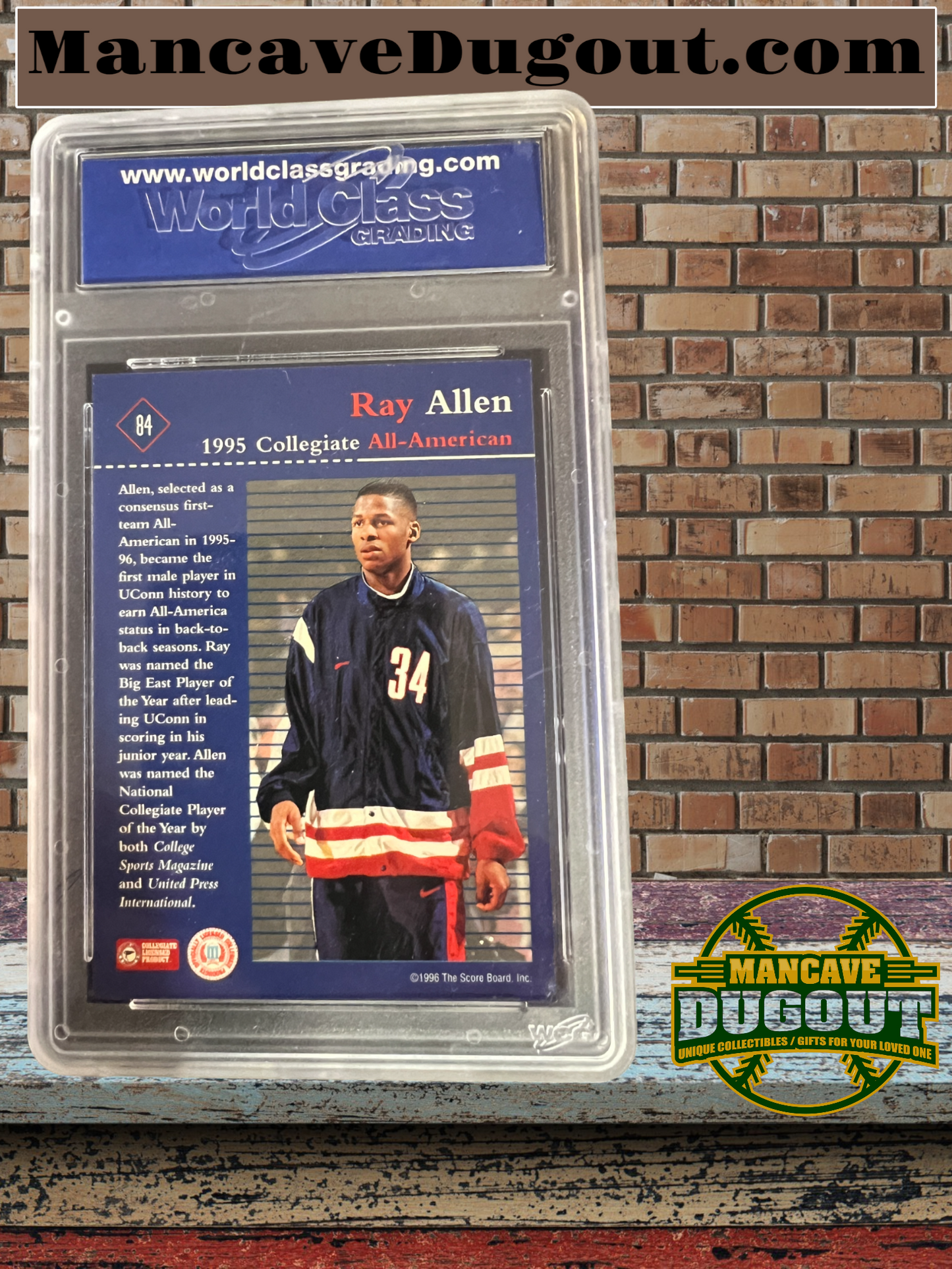 Ray Allen 1996 Scoreboard All-American Rookie Card (WCG 10)