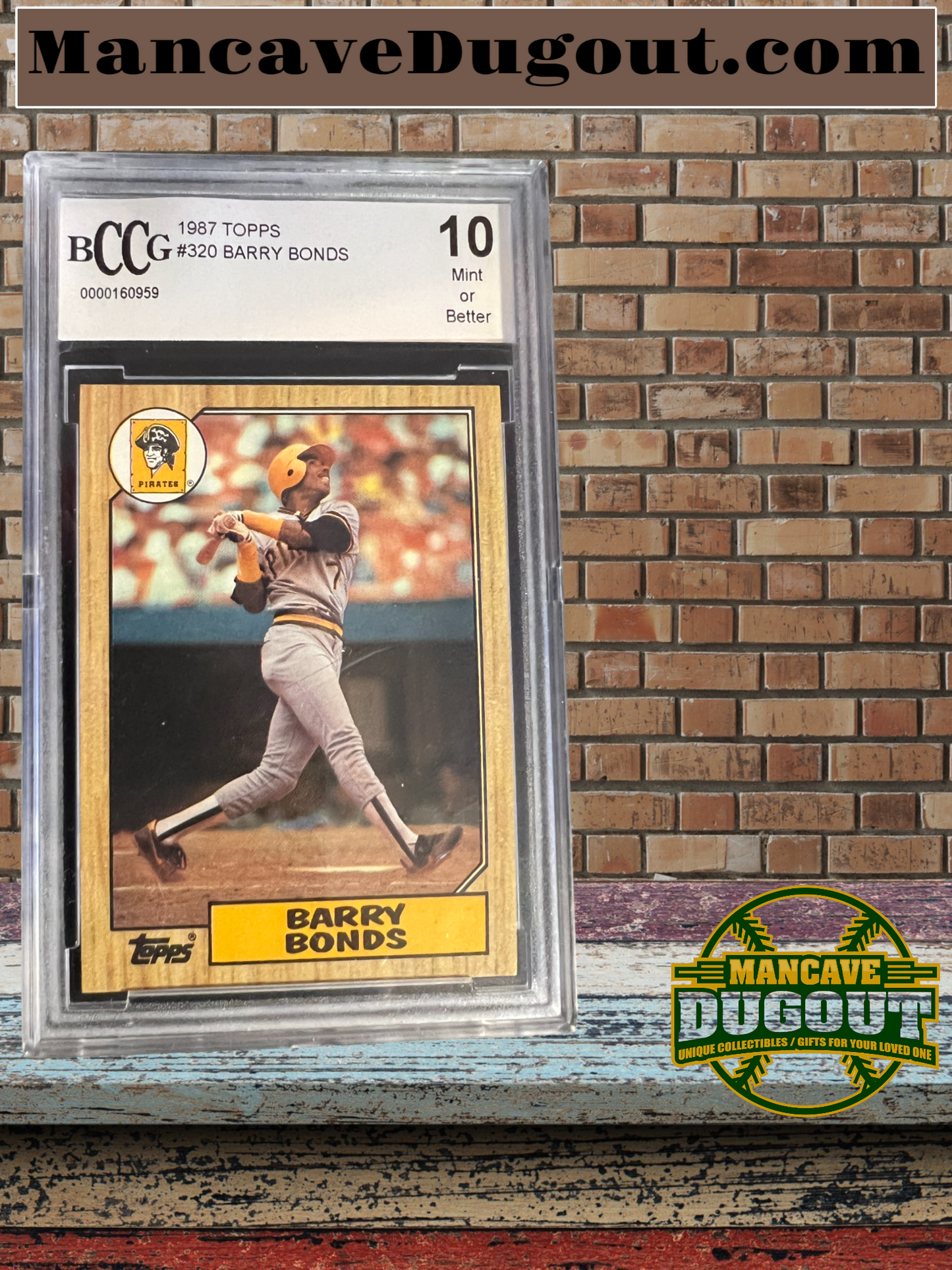 1987 TOPPS TIFFANY BARRY BONDS #320 ROOKIE CARD RC BCCG 10 MINT OR BETTER