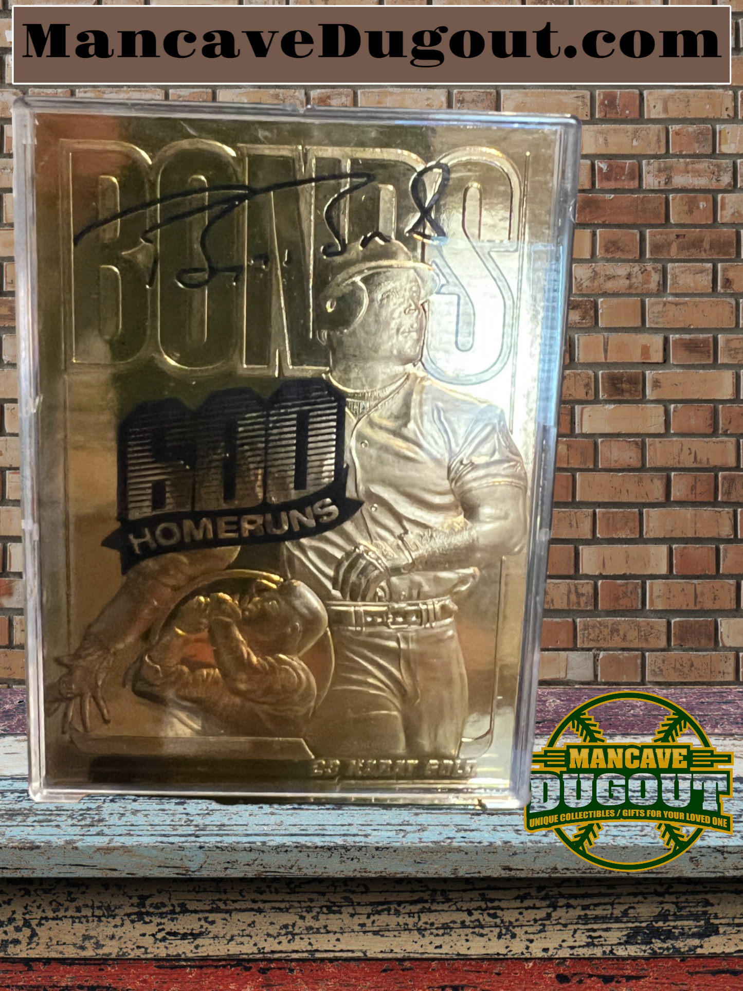 2002 Barry Bonds 600 Homeruns Card 23 karat gold