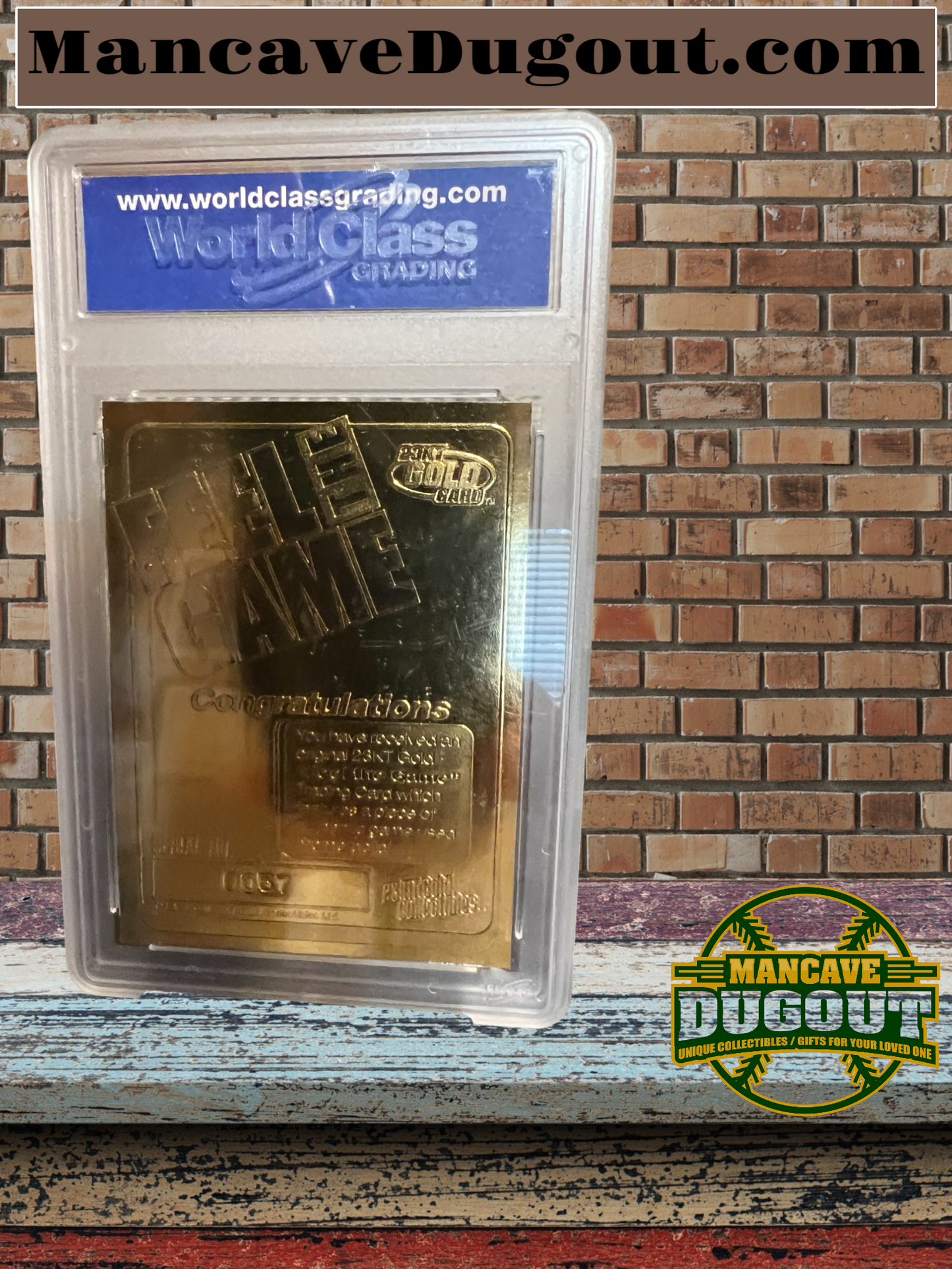 2000 23-Karat Gold Filled The Game Barry Bonds Limited Addition Of 750 (With Game Used Bat)