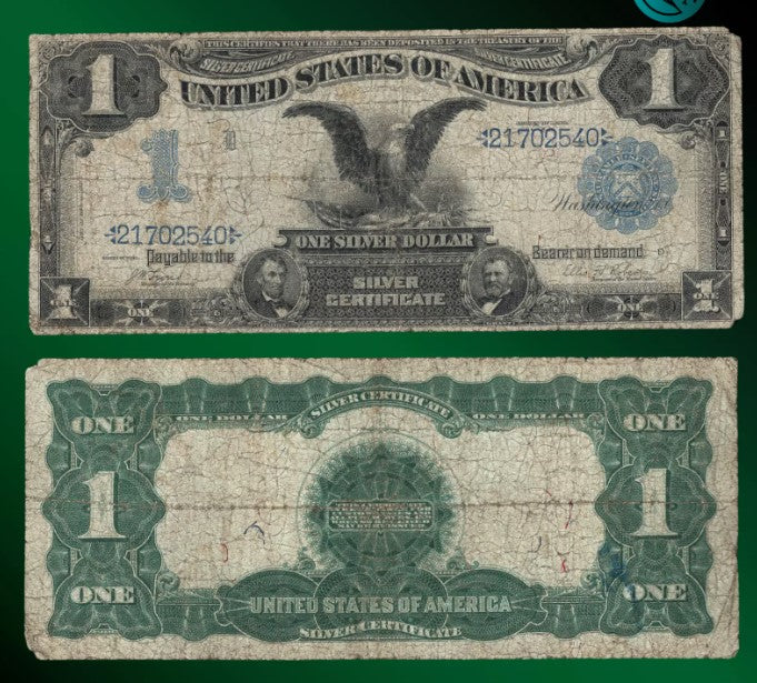 SERIES 1899 ONE DOLLAR SILVER CERTIFICATE LARGE NOTE -2540