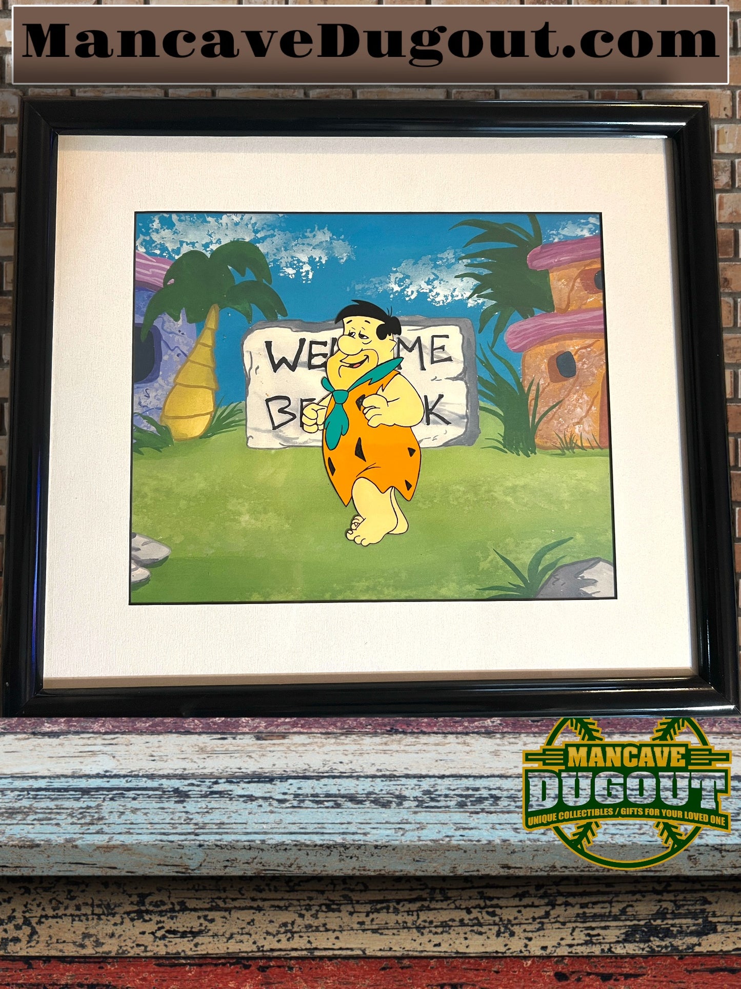 Original Hanna Barbera FLINTSTONES cel from the mid-70s. - Featuring Fred Flintstone