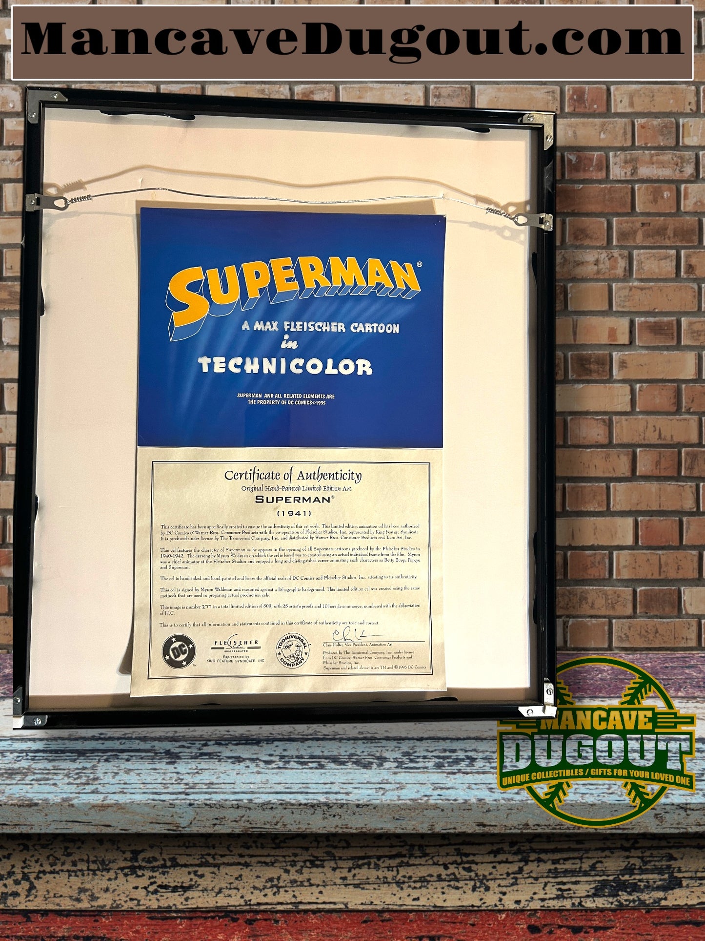 SUPERMAN (1940’s) Limited edition - Animation Art cel - #277/500