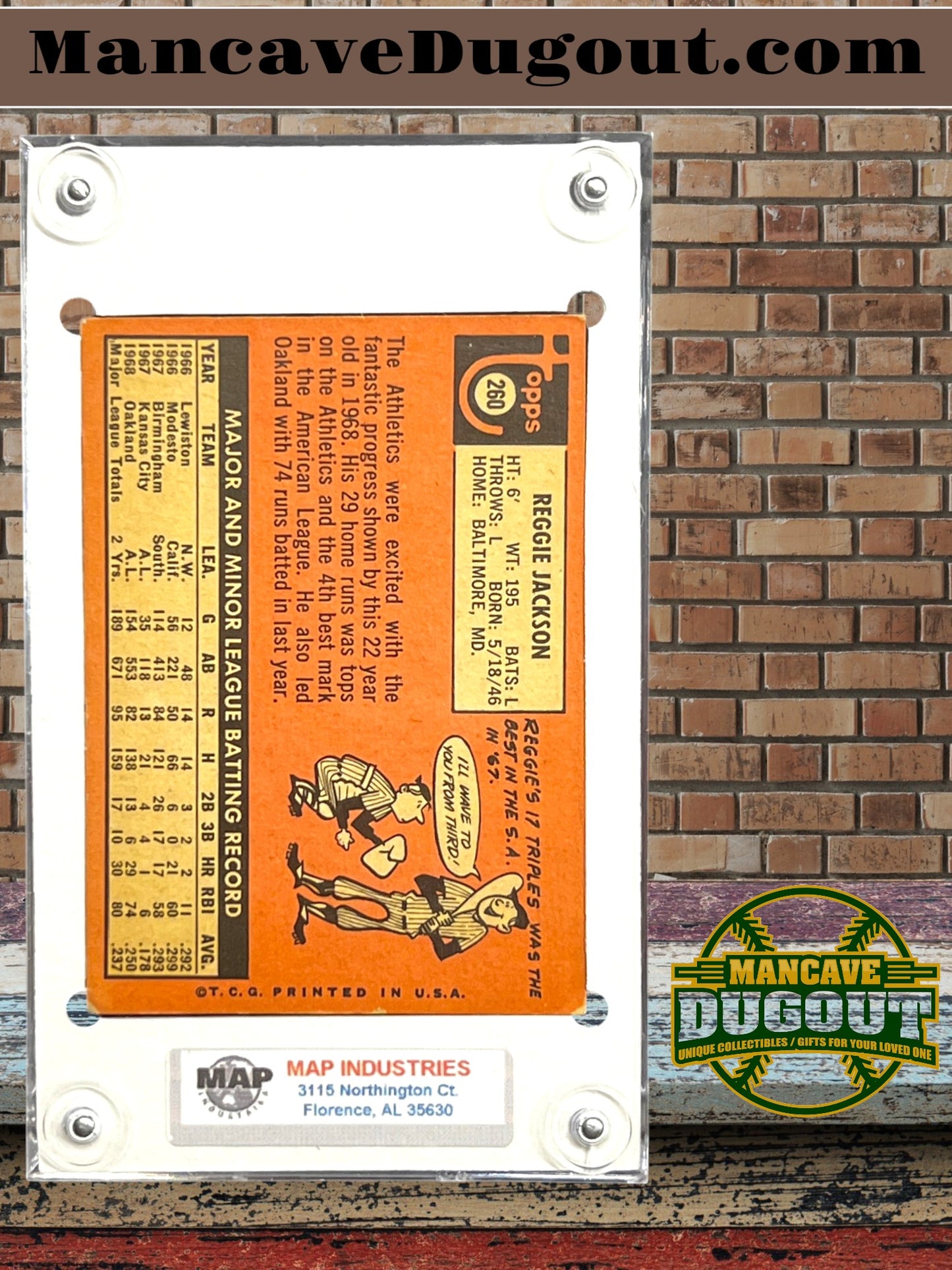 1969 Topps Reggie Jackson RC #260 – MAP 4