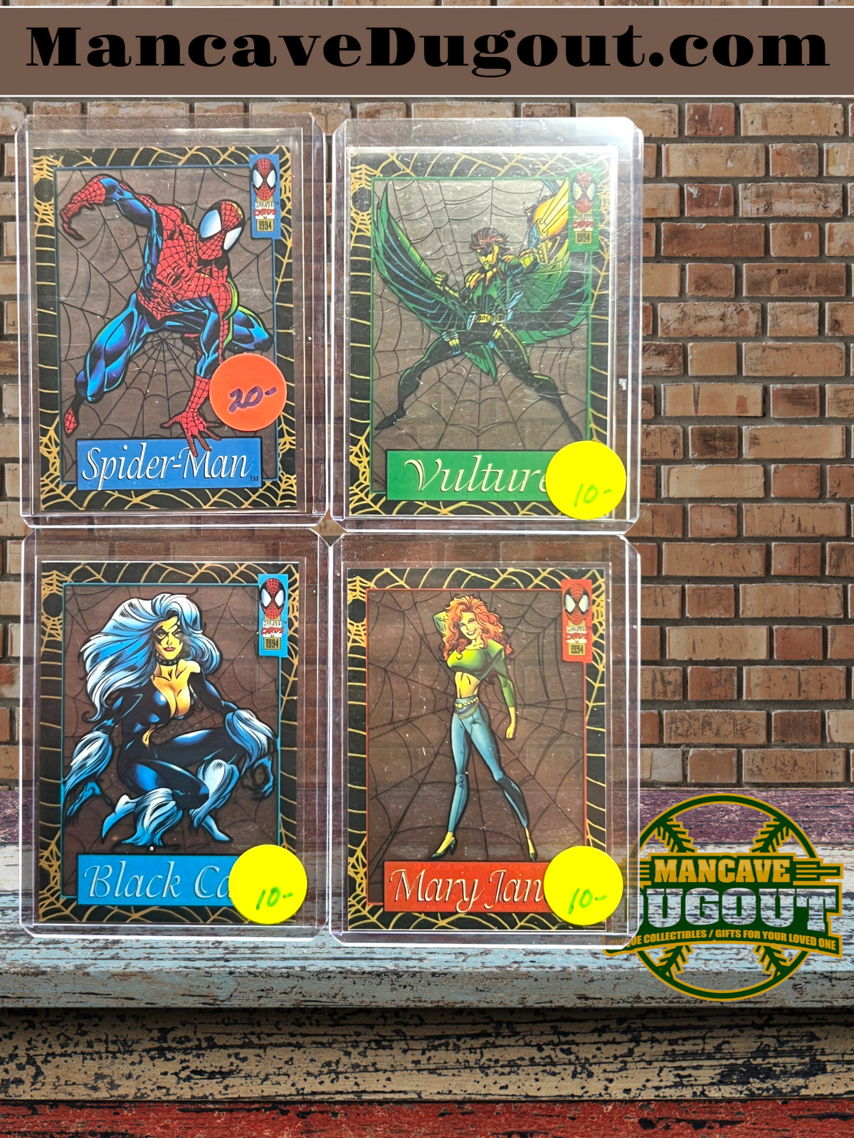1994 Marvel Suspended Animation – Limited Edition Lot of 4 Cards
