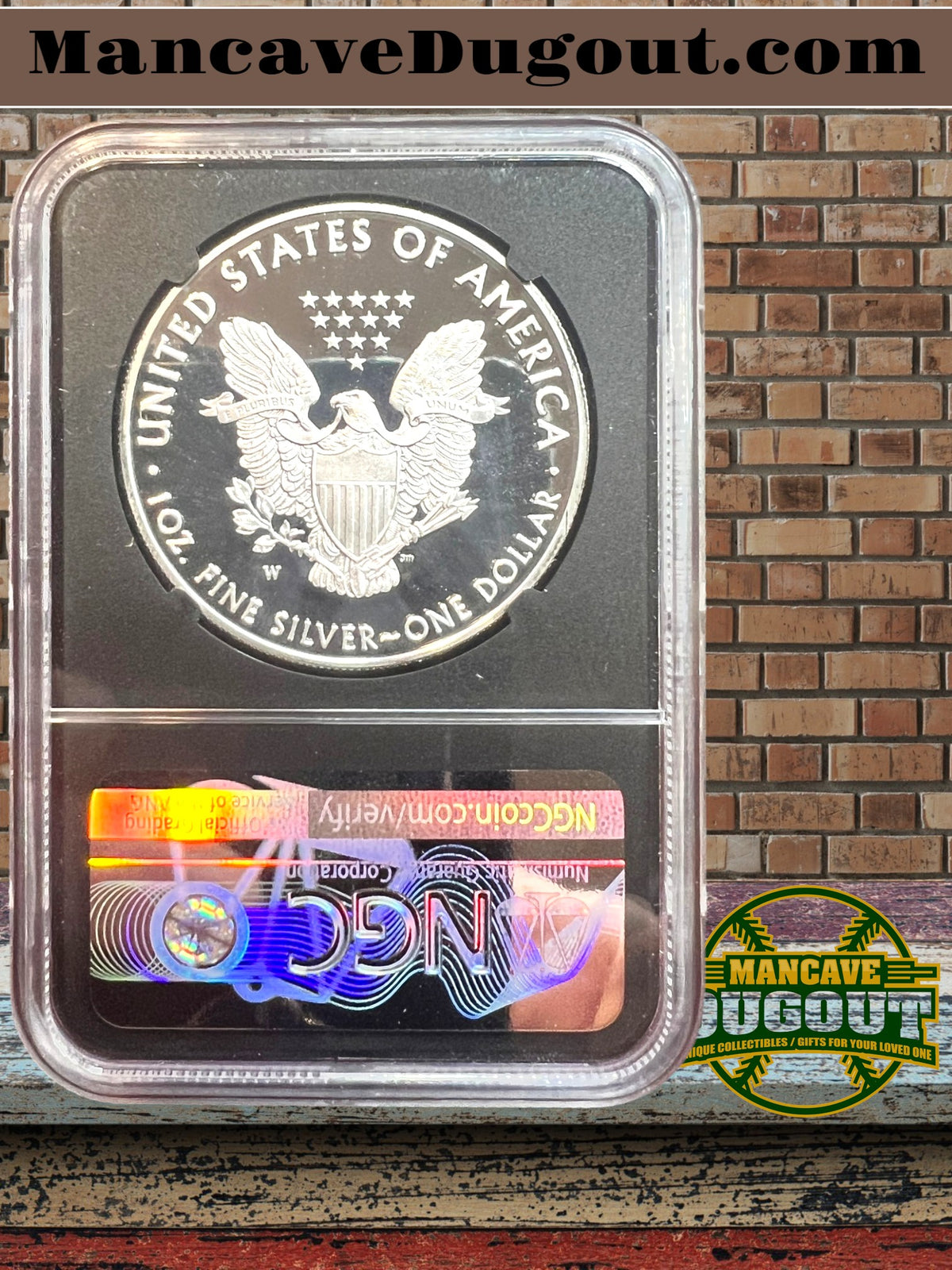 2021 American Silver Eagle – Type 1 - NGC PF 70 Ultra Cameo • First Day of Issue - Congratulations Set • John Mercanti Signed Label
