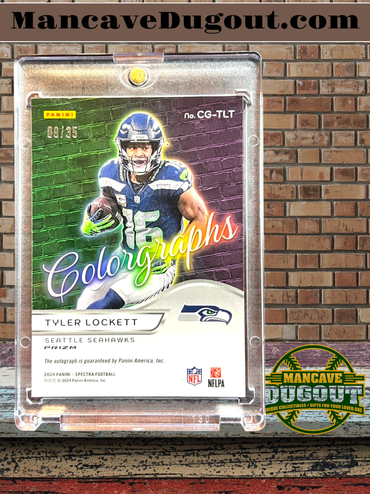 Tyler Lockett 2024 Panini Spectra Colorgraphs Neon Green #TLT – 09/35