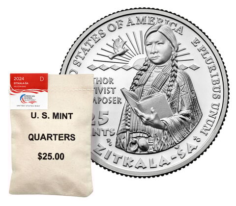 American Women Quarters 2024 Bags - Zitkala-Ša - Denver Mint