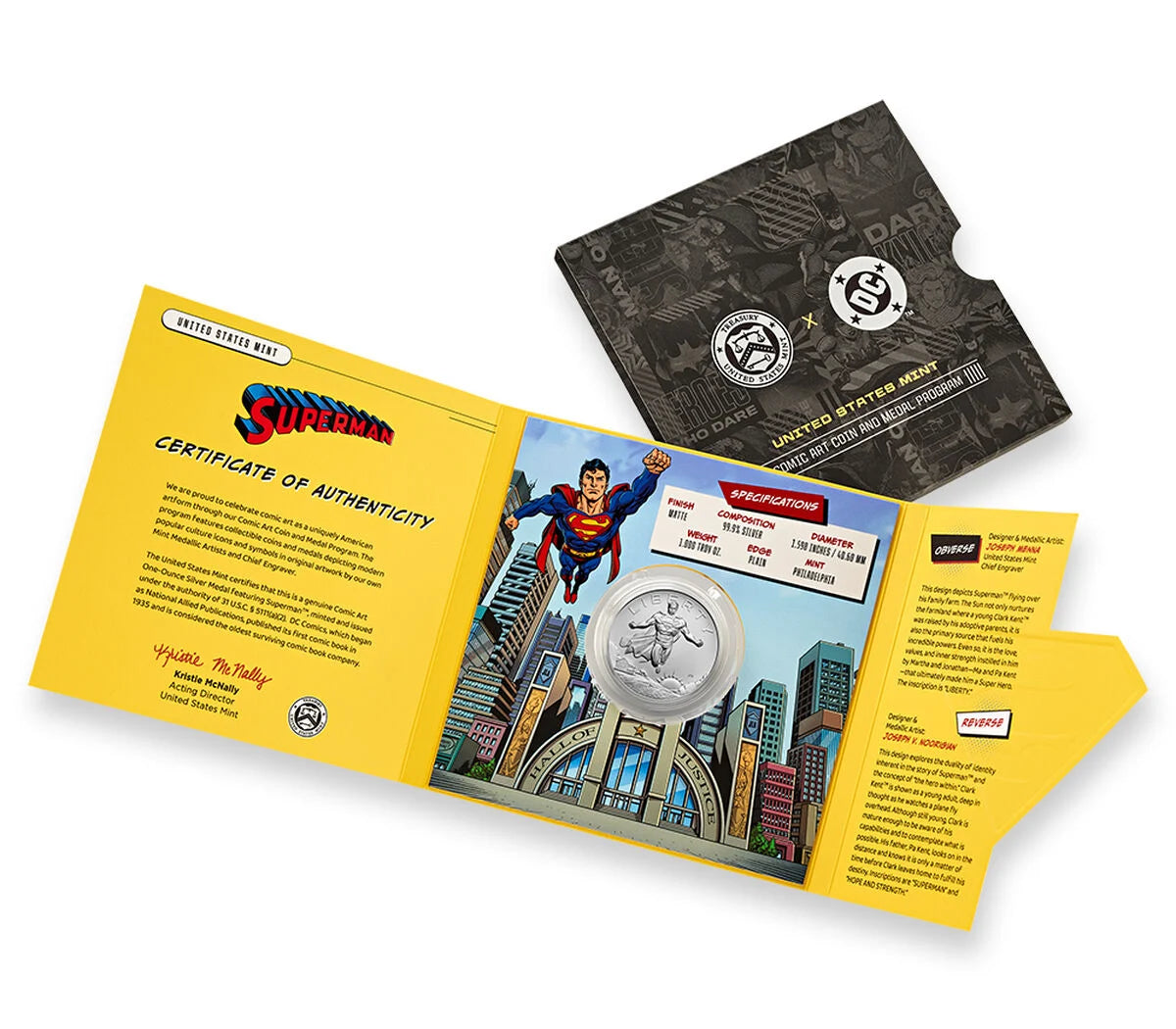 2025 - Comic Art One Ounce Silver Medal – Superman™