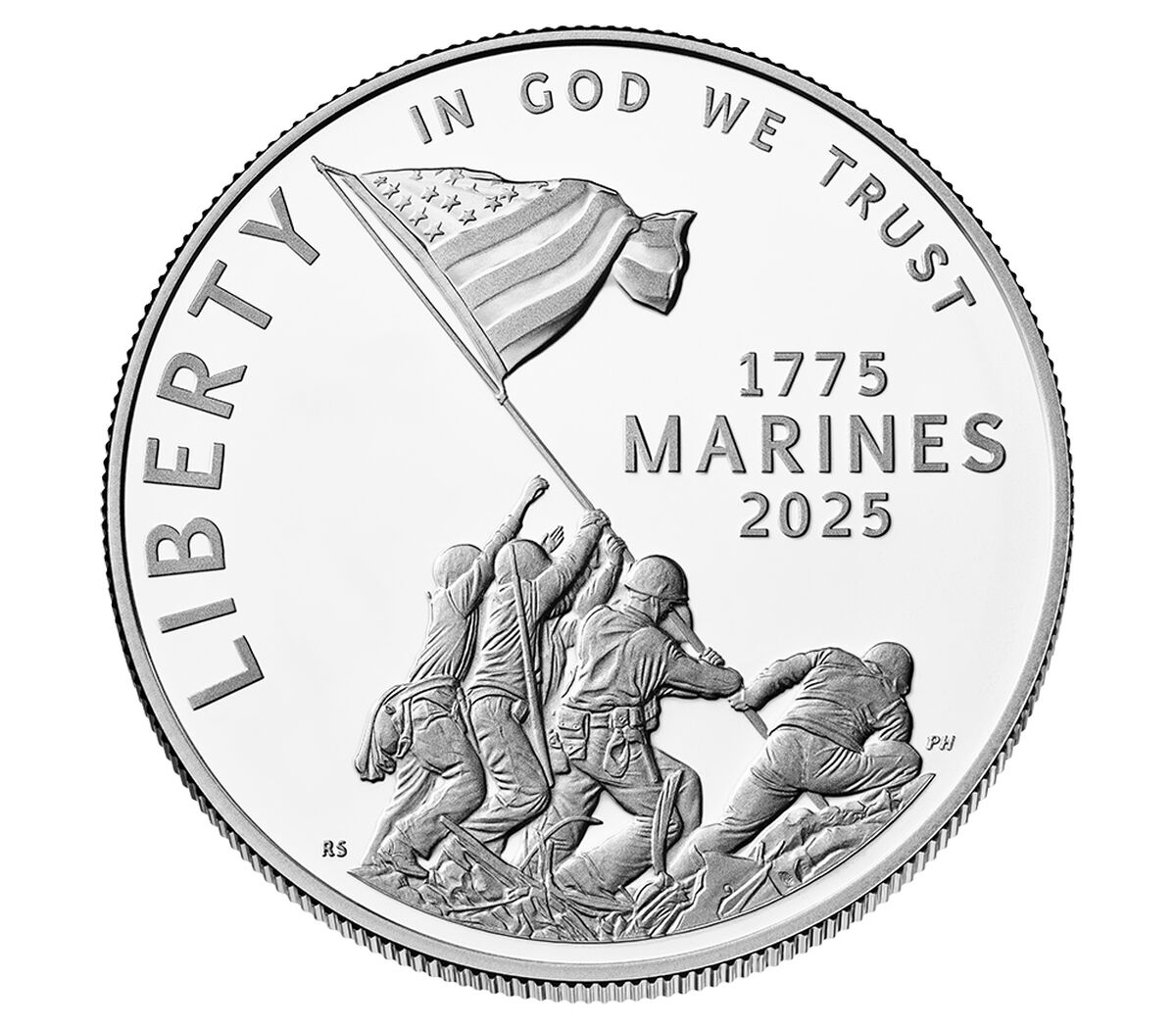 2025 U.S. Marine Corps 250th Anniversary Proof Silver Dollar