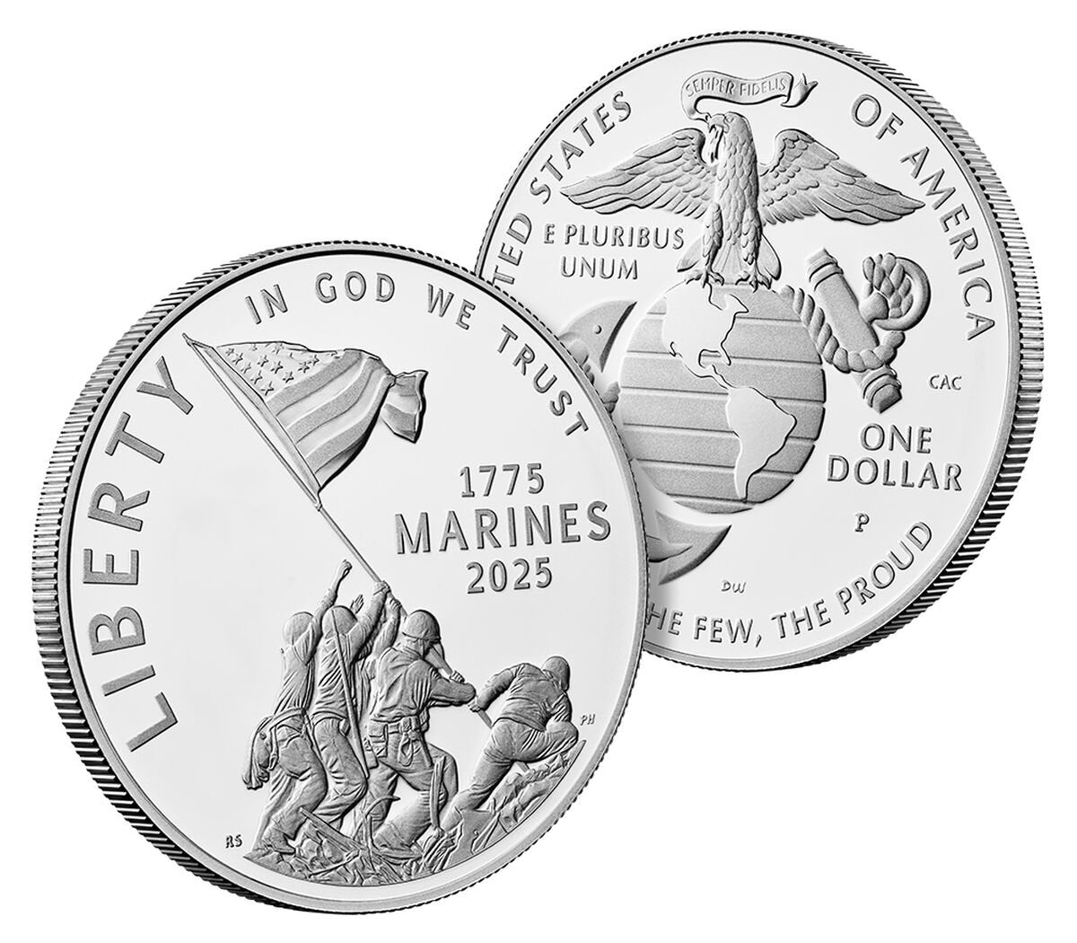 2025 U.S. Marine Corps 250th Anniversary Proof Silver Dollar