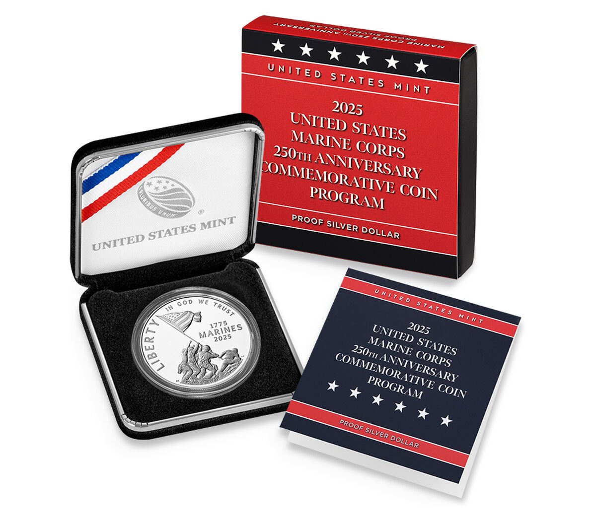 2025 U.S. Marine Corps 250th Anniversary Proof Silver Dollar