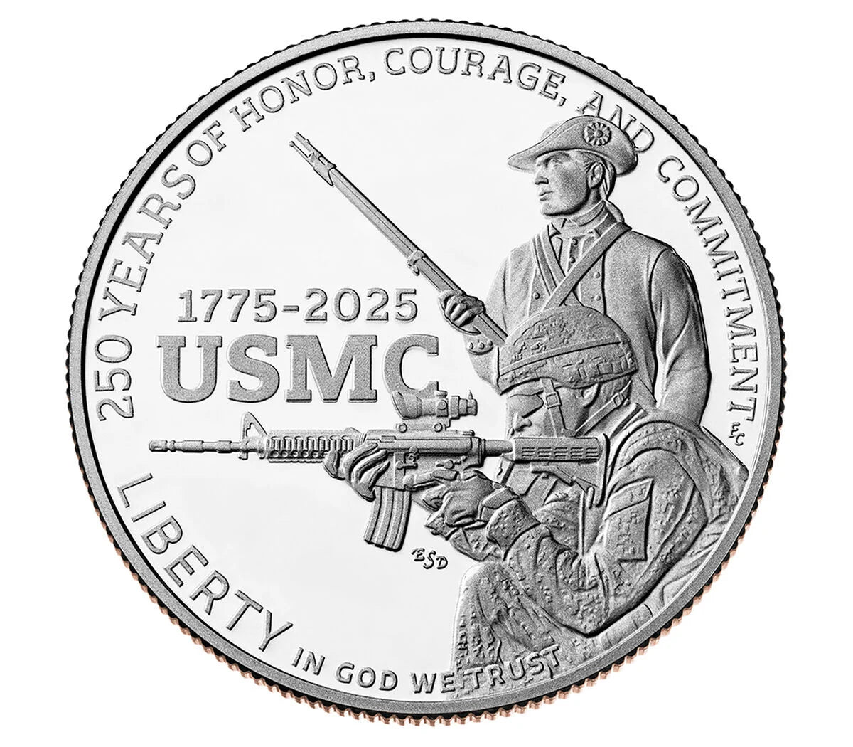2025 U.S. Marine Corps 250th Anniversary Proof Half Dollar