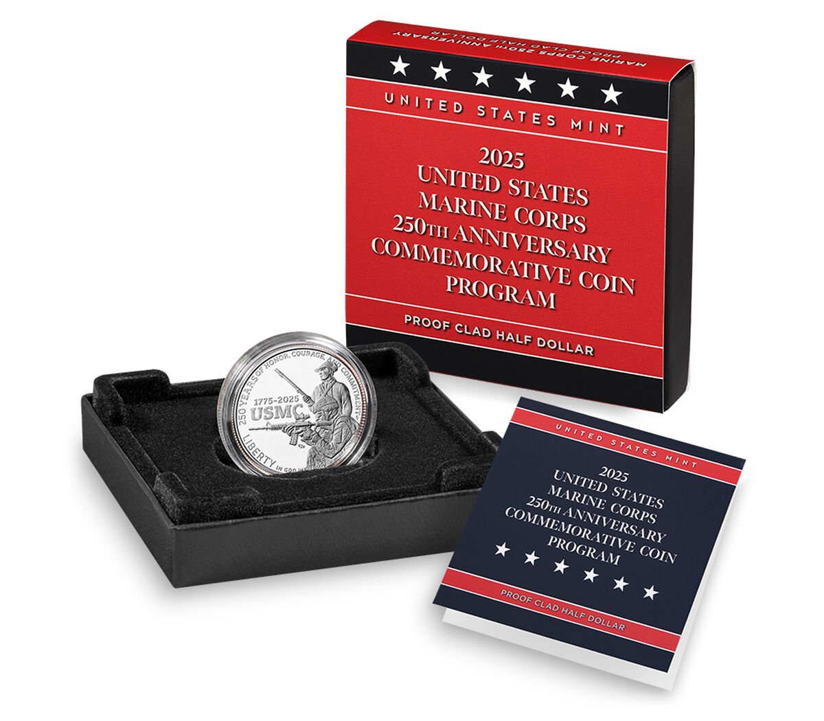 2025 U.S. Marine Corps 250th Anniversary Proof Half Dollar