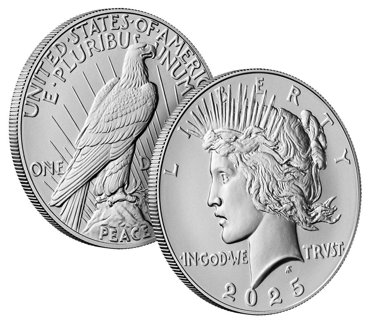 2025 Peace Silver Dollar Uncirculated Coin – With OGP