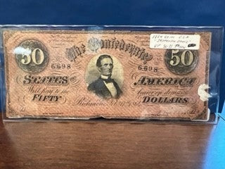 1864-Confederate 50-Bill