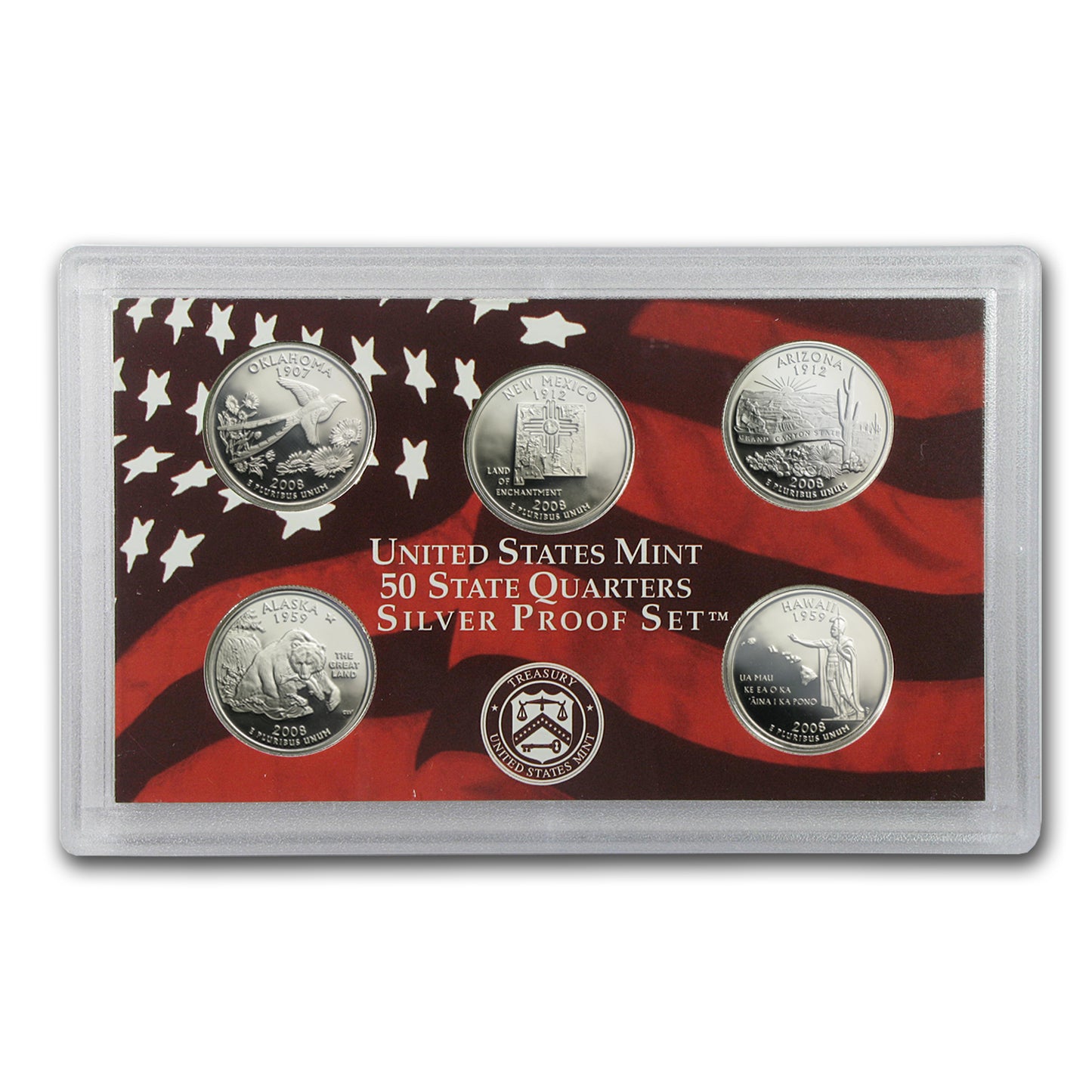 2008 United States Silver Proof Set (14 COINS) OGP & COA