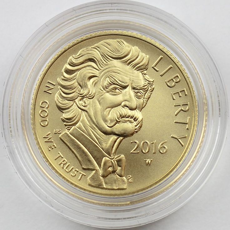 2016 Mark Twain $5 Gold with original package and COA