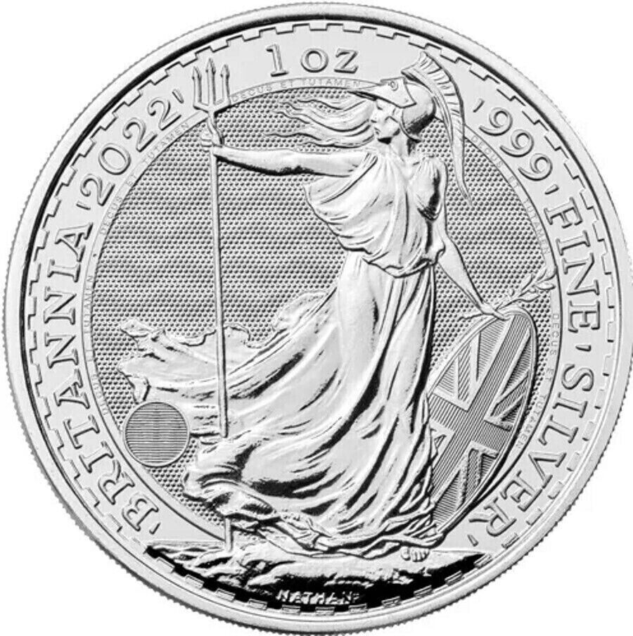 2023 U.K. 2 Pound 1 Oz .999 Fine Silver Queen - Britannia BU