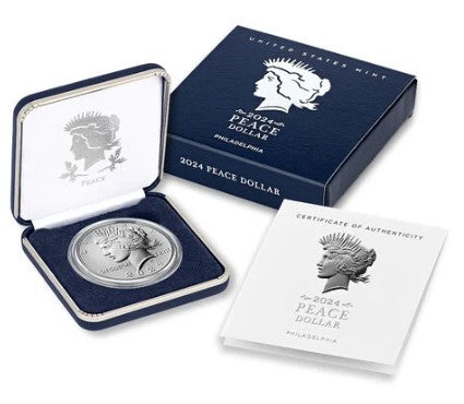 2024 - Peace Silver Dollar Uncirculated Coin PHILADELPHIA (P)