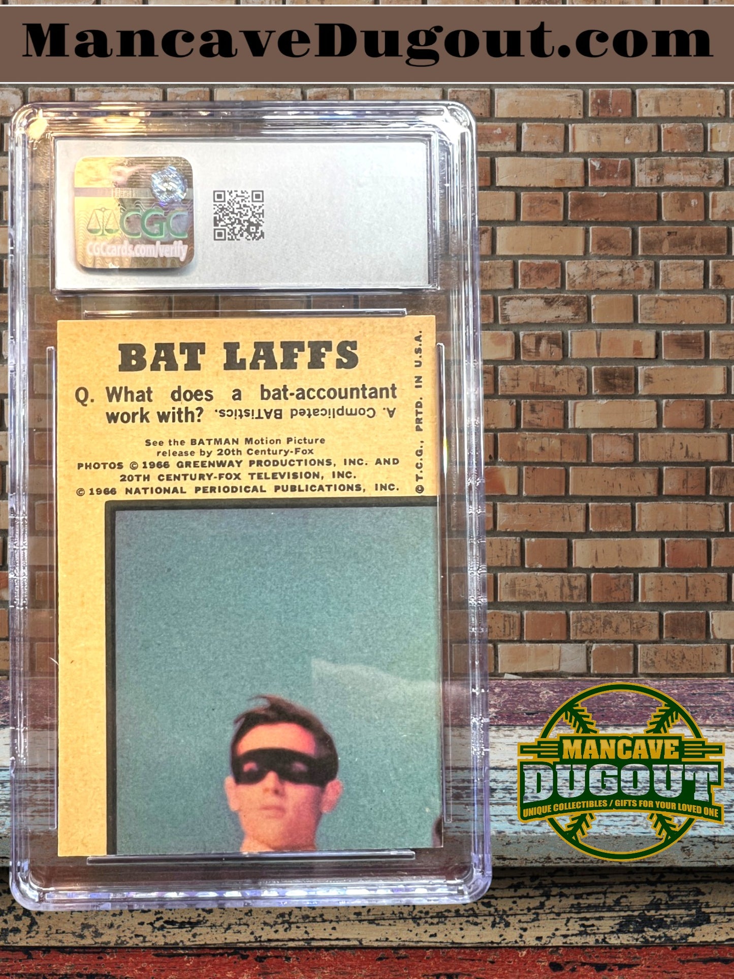 1966 Topps Batlaffs #4 – Batman & Robin - CGC 5.5