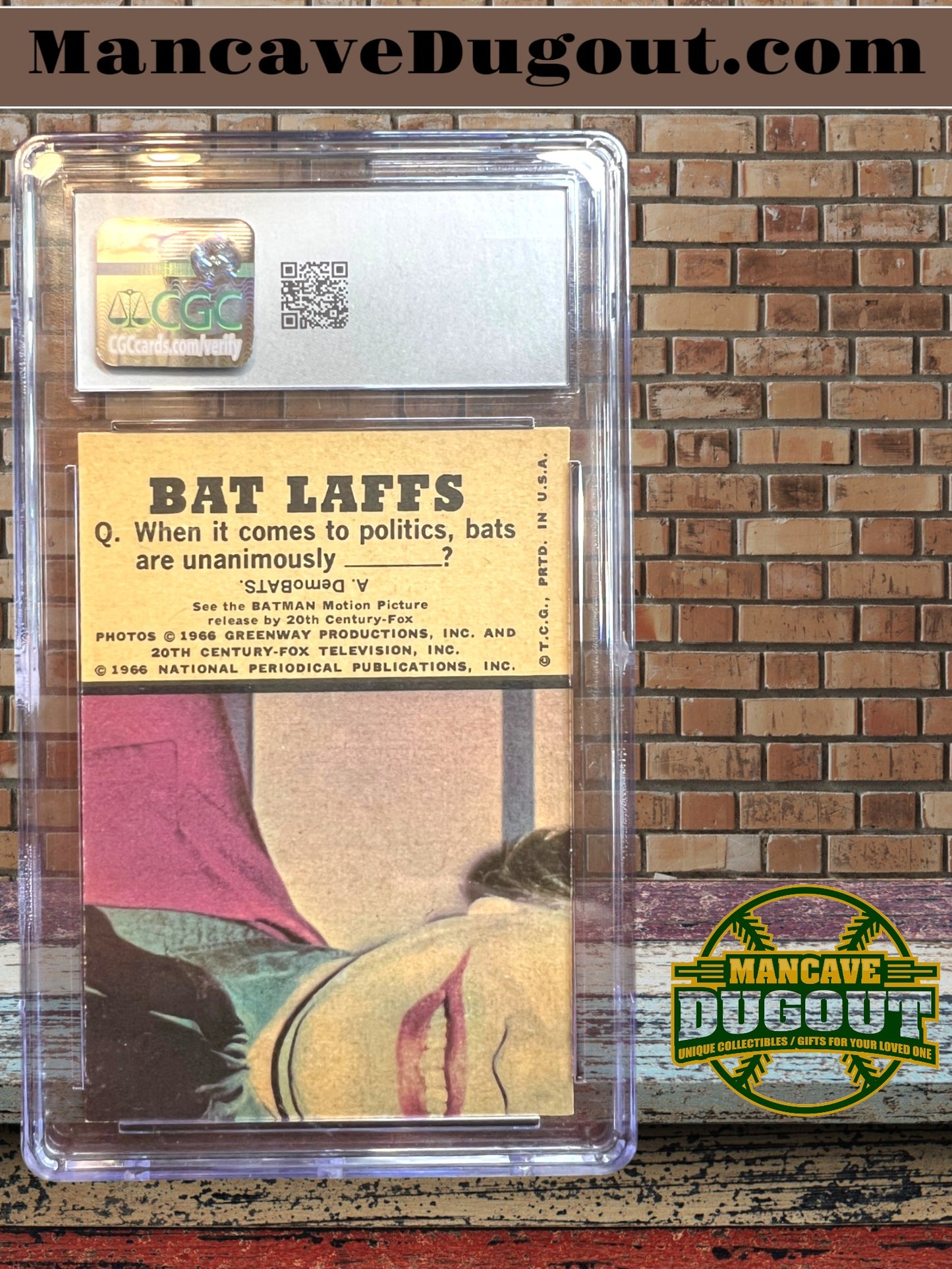 1966 Topps Batlaffs #49 – Joker-Riddler - CGC 6