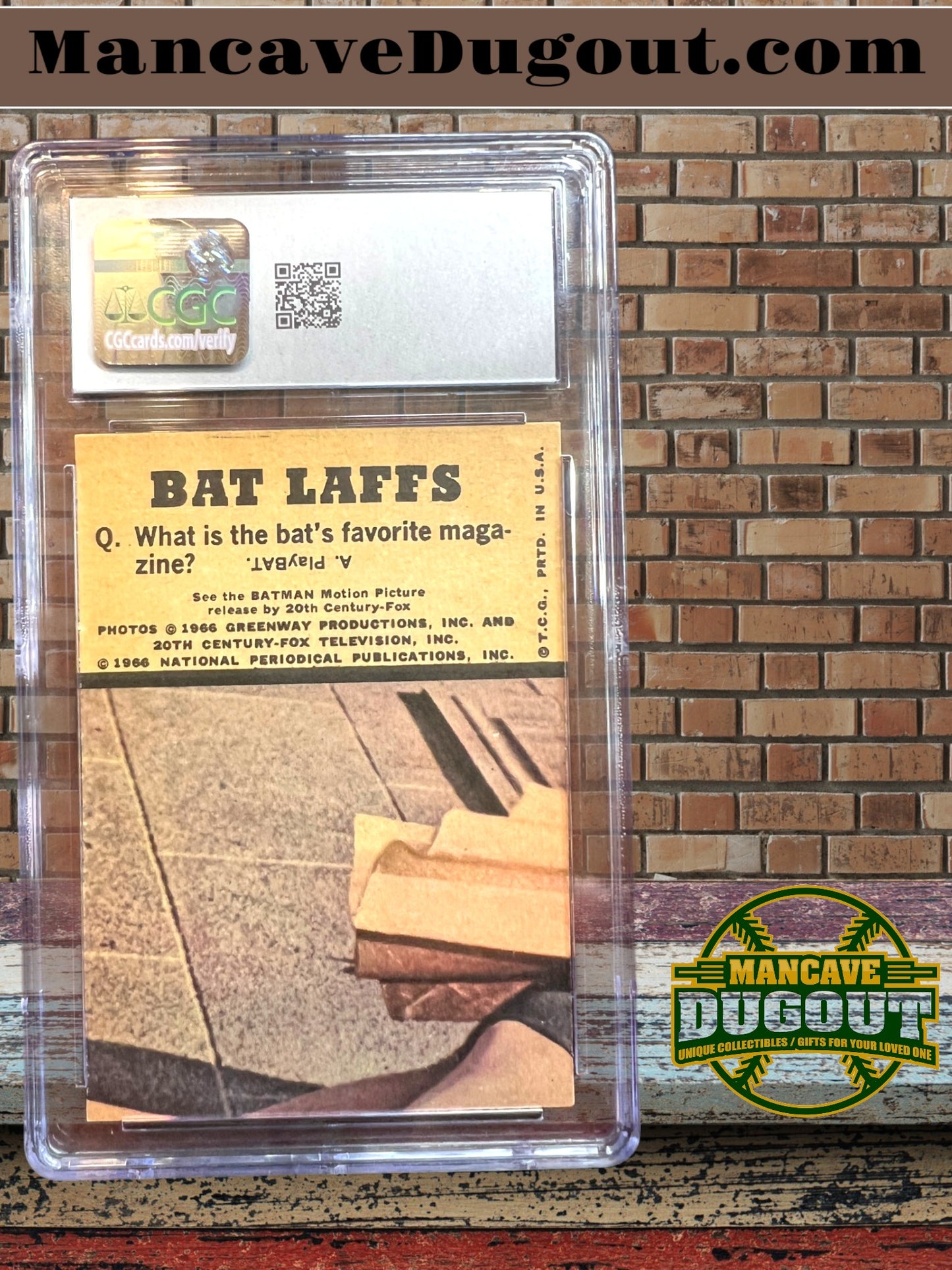 1966 Topps Batlaffs #50 – Batman & Robin - CGC 6