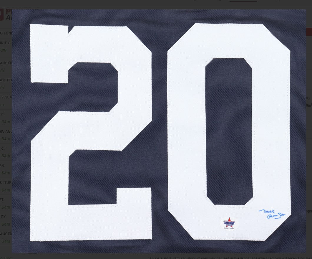 Mel Renfro Signed Jersey (Gameday) - Dallas Cowboys - Blue