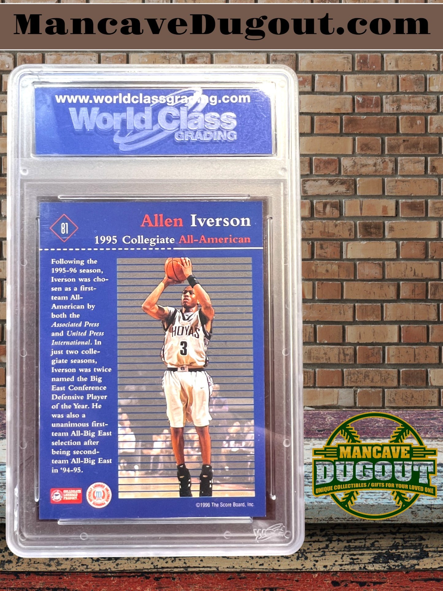 1996 Score Board Allen Iverson #81 – Rookie Card