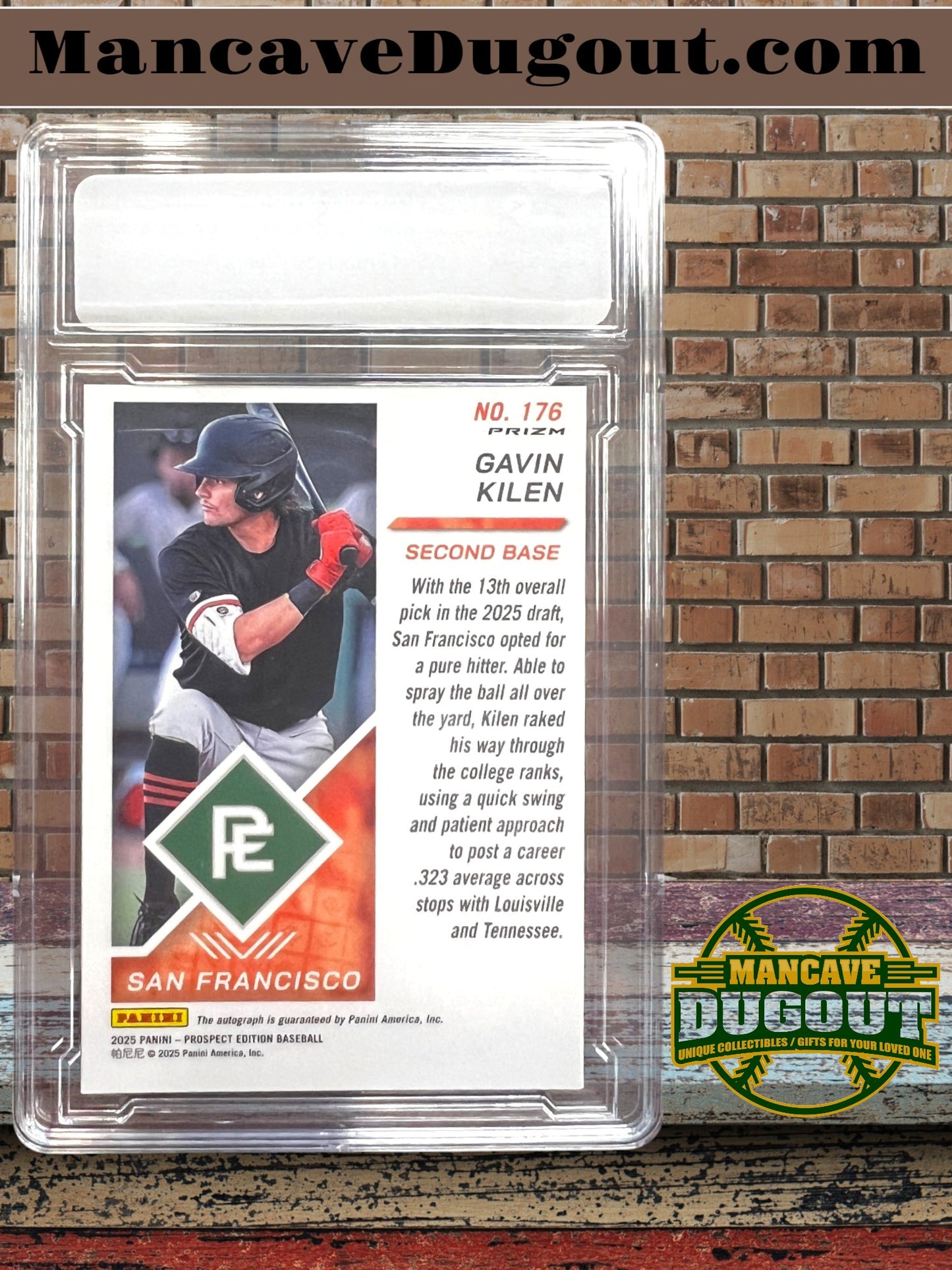 2025 Panini Prospect Edition - Gavin Kilen-Holo Signatures Auto #176 San Francisco Giants Prospect (RC)