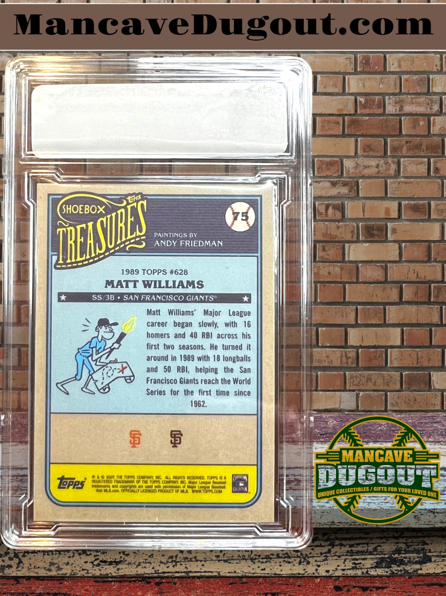 2025 Topps Shoebox Treasures - 1989 Topps Matt Williams #75 San Francisco Giants