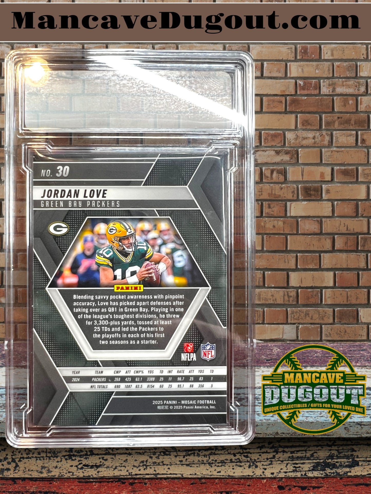 2025 Panini Mosaic – Jordan Love - Silver Prizm • #30 • Green Bay Packers