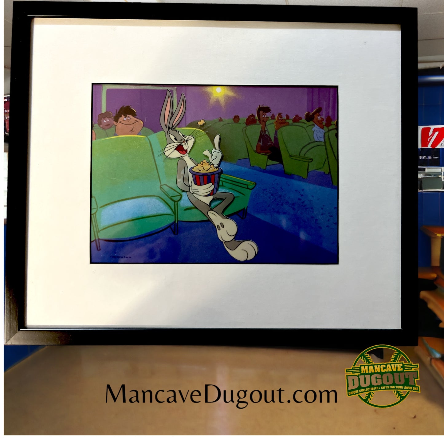 Box Office Bunny Bugs Bunny Sericel Cel 50 Anniversary 1990 Cert of Auth Framed