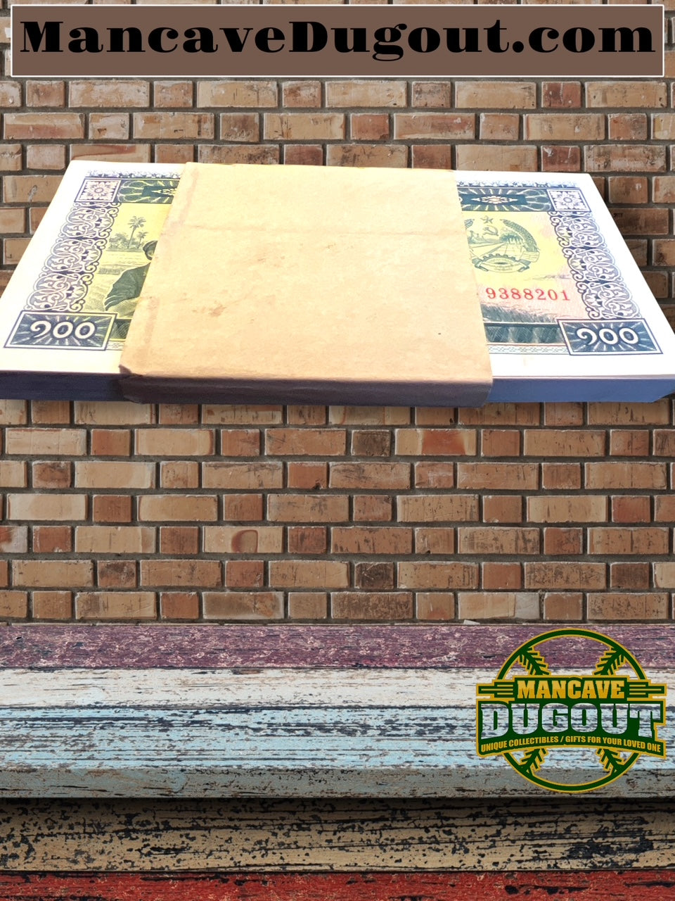 1979 Banknotes Laos 100 Kip UNC Prefix MT-100 UNC-Sequential