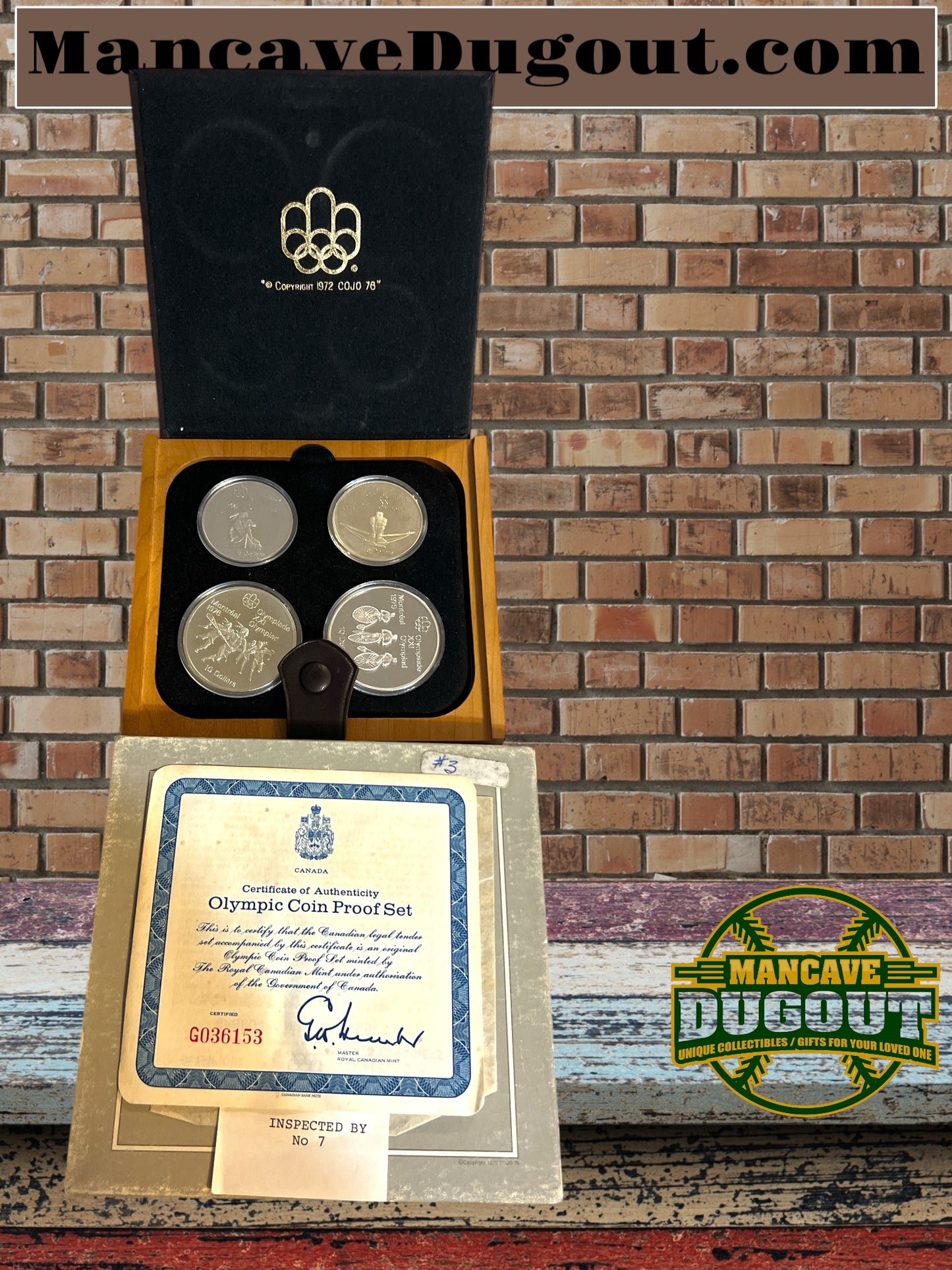 1976 Proof Silver Canadian Montreal Olympic Games 4 Coin Sterling Set Series 3