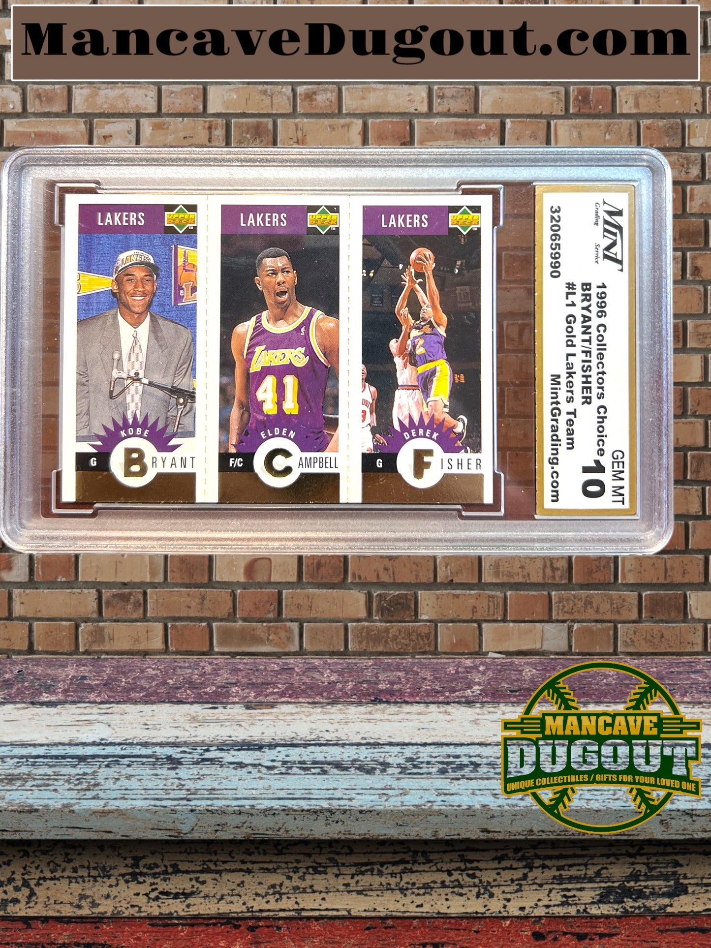 1996-97 Upper Deck Collector's Choice #L1 Kobe Bryant Los Angeles Lakers Mint 10